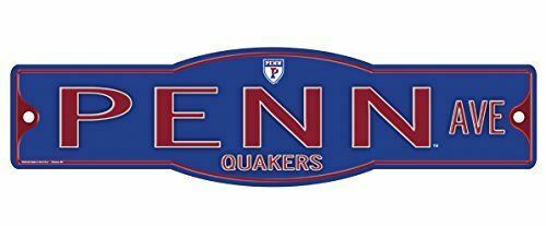 Penn Quakers University of Pennsylvania Quakers 4" x 17" Street Sign NCAA
