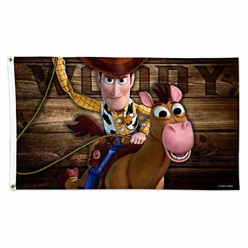 WinCraft Disney Disney Disney Woody Riding Bullseye Flag - Deluxe 3' X 5' Disney