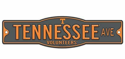 Tennessee Volunteers 4" x 17" Street Sign NCAA Vol Grey