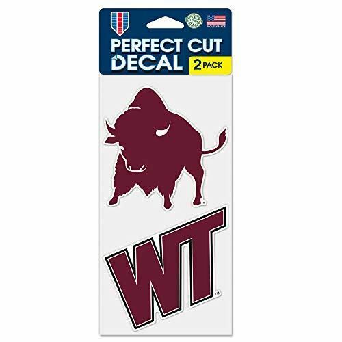 Wincraft West Texas A&M Buffaloes 4"x8" Die Cut Decal (Two - 4"x4" Decals)