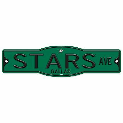 Dallas Stars 4" x 17" Plastic Street Sign NHL