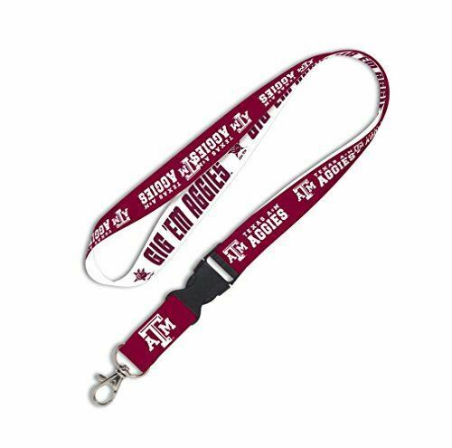 NCAA Texas A & M Aggies 1 inch Lanyard with Detachable Buckle