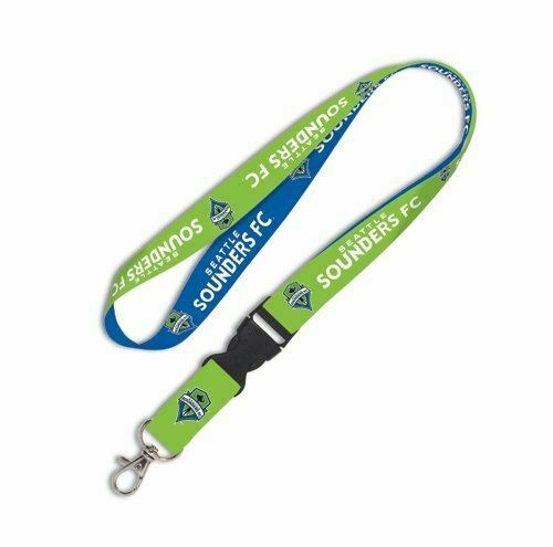 WinCraft Seattle Sounders FC MLS Sports Two Toned Blue Green Buckle Lanyard