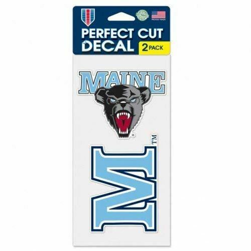 The University of Maine Black Bears 4"x8" Die Cut Decal (Two - 4"x4" Decals)