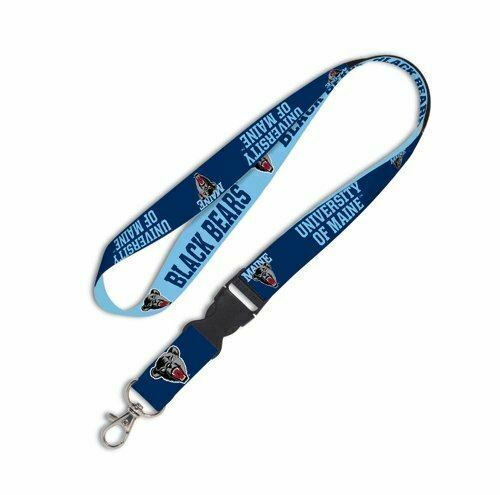Wincraft NCAA University of Maine Lanyard with Detachable Buckle, 3/4"