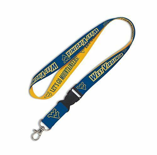 NCAA West Virginia Mountaineers Lanyard with Detachable Buckle