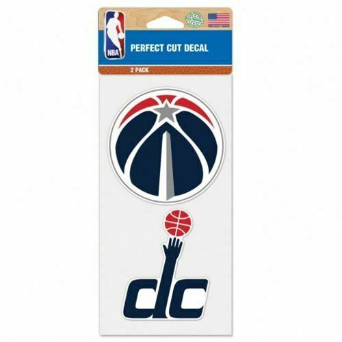 NBA Washington Wizards Perfect Cut Decal (Set of 2), 4" x 4"