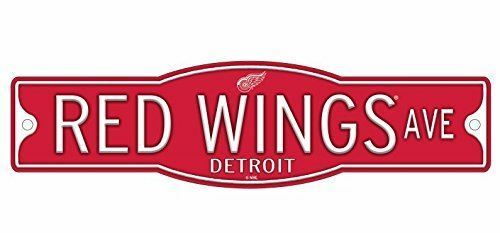 Detroit Red Wings 4" x 17" Plastic Street Sign NHL