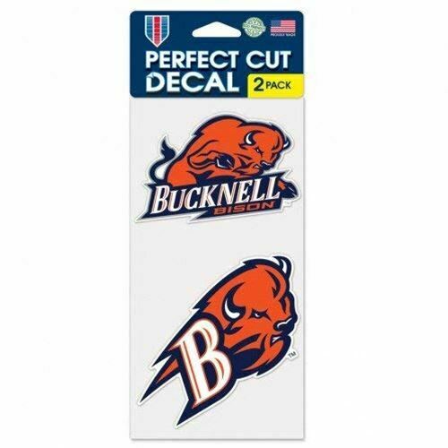 Wincraft Bucknell Bisons Set of 2 Die Cut Decals (4" x 4" ea)