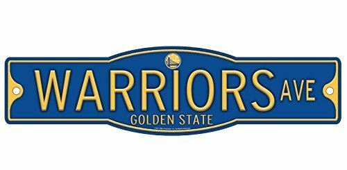 Golden State Warriors Basketball Plastic 4 x 17 Street Sign