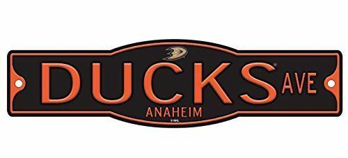 Anaheim Ducks 4" x 17" Plastic Street Sign NHL