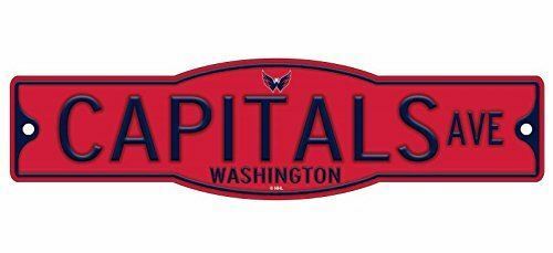 Washington Capitals 4" x 17" Plastic Street Sign NHL