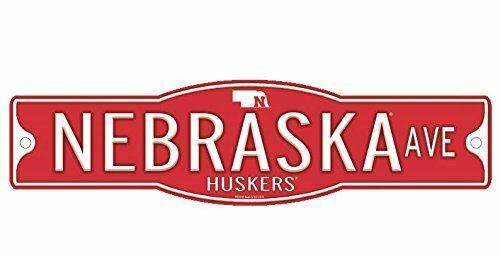 Nebraska Cornhuskers Huskers 4" x 17" Street Sign NCAA