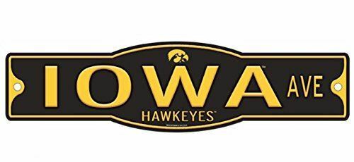 Iowa Hawkeyes 4" x 17" Street Sign NCAA
