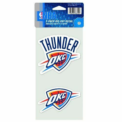 NBA Oklahoma City Thunder 4-by-8 Die Cut Decal