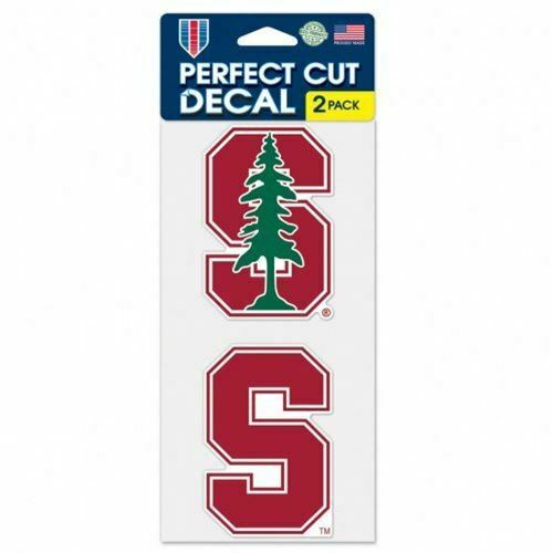 Wincraft Stanford University Cardinals 4"x8" Die Cut Decal (Two - 4"x4" Decals)