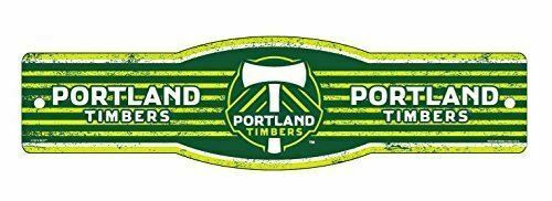 Portland Timbers FC MLS 4"x17" Plastic Street Sign