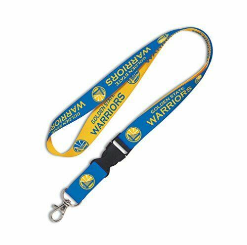 Wincraft NBA Golden State Warriors Lanyard with Detachable Buckle, 3/4"