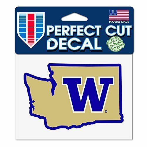 Washington Huskies 4"x5" Perfect Cut State Decal