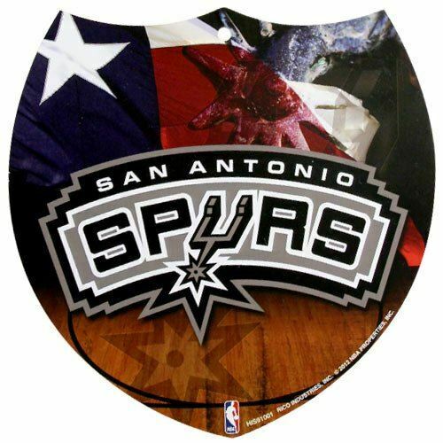 San Antonio Spurs 8'' x 8'' Plastic Shield Sign