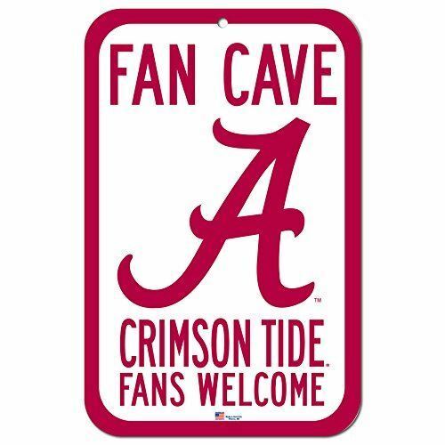 11"x17" Fan Cave Fans Welcome Street Sign Alabama Crimson Tide