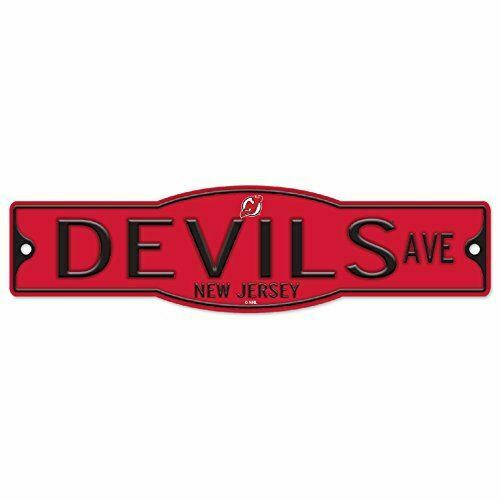 New Jersey Devils 4" x 17" Plastic Street Sign NHL