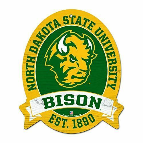11X13 North DAKOTA STATE Bison NDSU Wood Street Sign