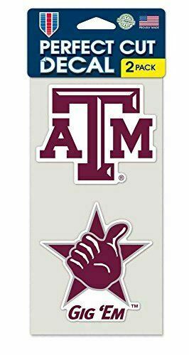 WinCraft Texas A&M Aggies Set of 2 Die Cut Decals