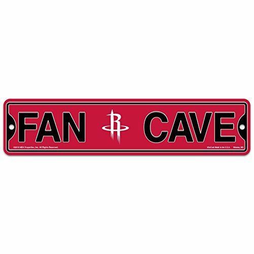 WinCraft Houston Rockets Basketball NBA Plastic 4" x 17" Street Sign