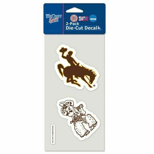 WinCraft NCAA University of Wyoming Perfect Cut Decal (Set of 2), 4" x 4"