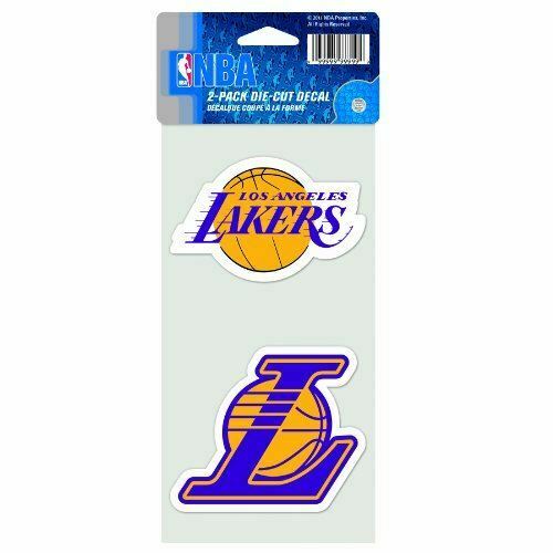 NBA Los Angeles Lakers 2-Piece Die-Cut Decal, 4" x 8"
