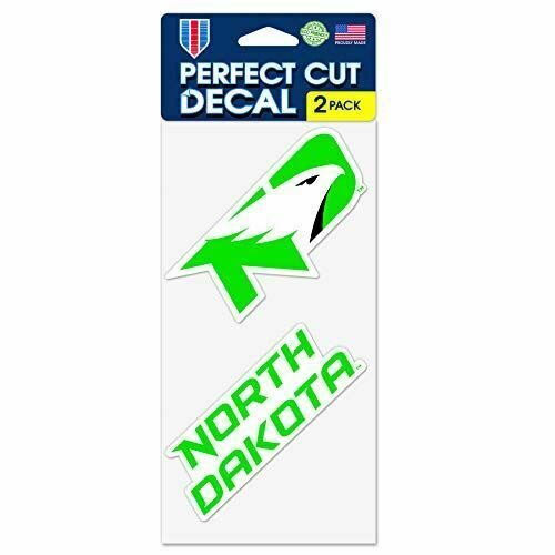 WinCraft NCAA University of North Dakota Perfect Cut Decal (Set of 2), 4" x 4"