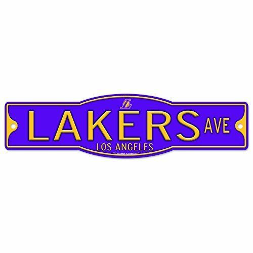 Los Angeles Lakers 4" x 17" Plastic Street Sign NBA