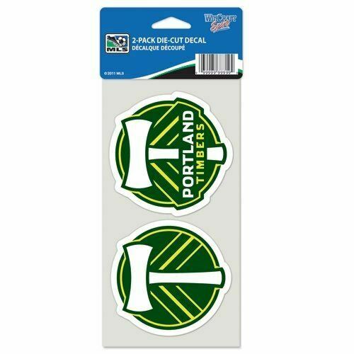 WinCraft Soccer Portland Timbers Perfect Cut Decal (Set of 2), 4" x 4"