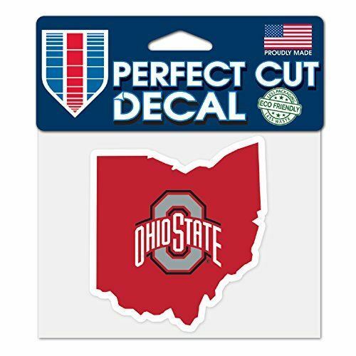 WinCraft Ohio State Buckeyes NCAA 4"x5" Perfect Cut State Decal