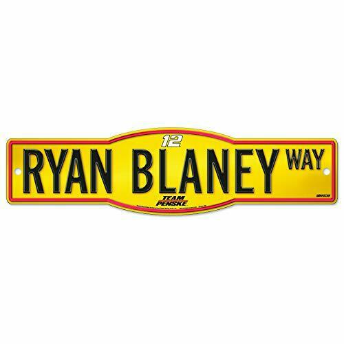 Wincraft Ryan Blaney #12 NASCAR 4"x17" Street Sign