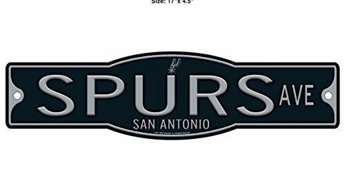 San Antonio Spurs Basketball Plastic 4 x 17 Street Sign
