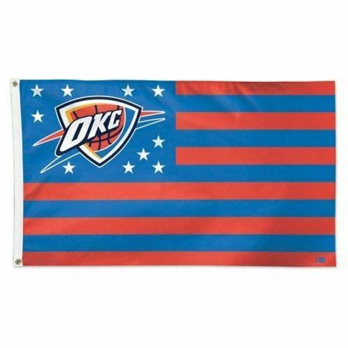 Wincraft Oklahoma City Thunder OKC NBA American Flag 3 x 5 Foot