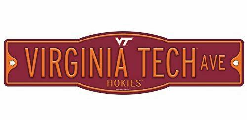 Virginia Tech Hokies 4" x 17" Street Sign NCAA