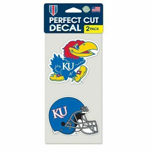 WinCraft Kansas Jayhawks Set of 2 Die Cut Decals