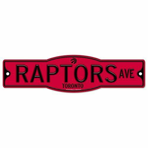 Toronto Raptors 4" x 17" Plastic Street Sign NBA