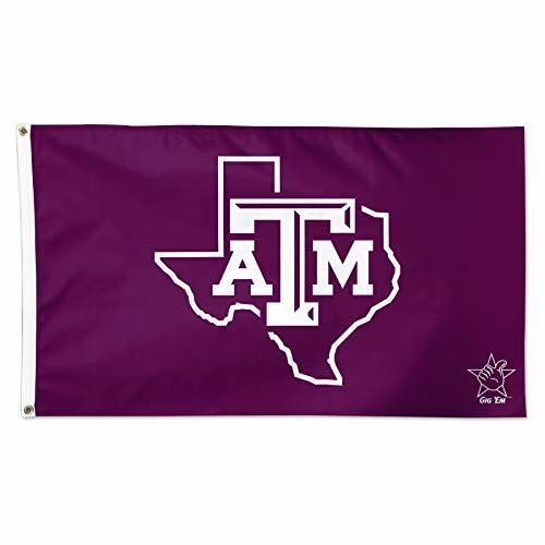 WinCraft Texas A&M Aggies Gig Em Grey NCAA Football 3 x 5 Foot Flag