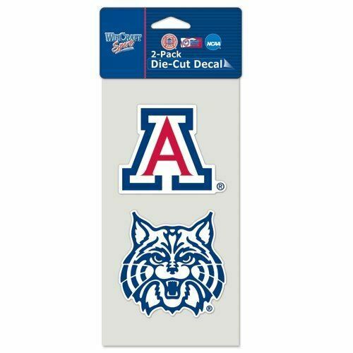 WinCraft NCAA University of Arizona Perfect Cut Decal (Set of 2), 4" x 4"