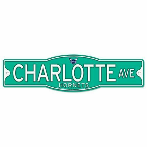 WinCraft Charlotte Hornets 4" x 17" Plastic Street Sign NBA