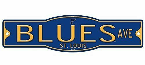 St Louis Blues 4" x 17" Plastic Street Sign NHL