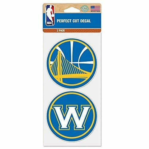 WinCraft NBA Golden State Warriors 14653115 Perfect Cut Decal (Set of 2), 4" x 4