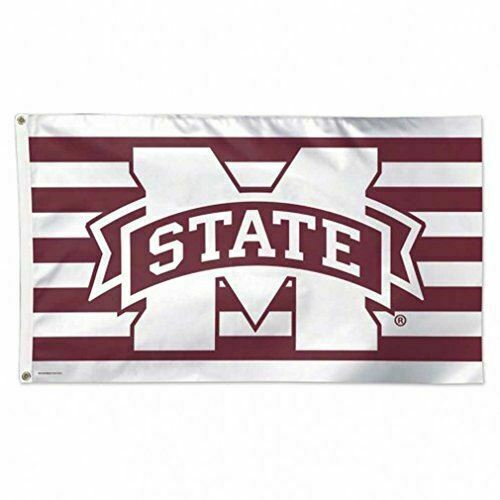 WinCraft NCAA Mississippi State University 14596115 Deluxe Flag, 3' x 5'