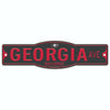 Georgia Bulldogs 4&quot; x 17&quot; Street Sign NCAA Dawgs - Black Sign