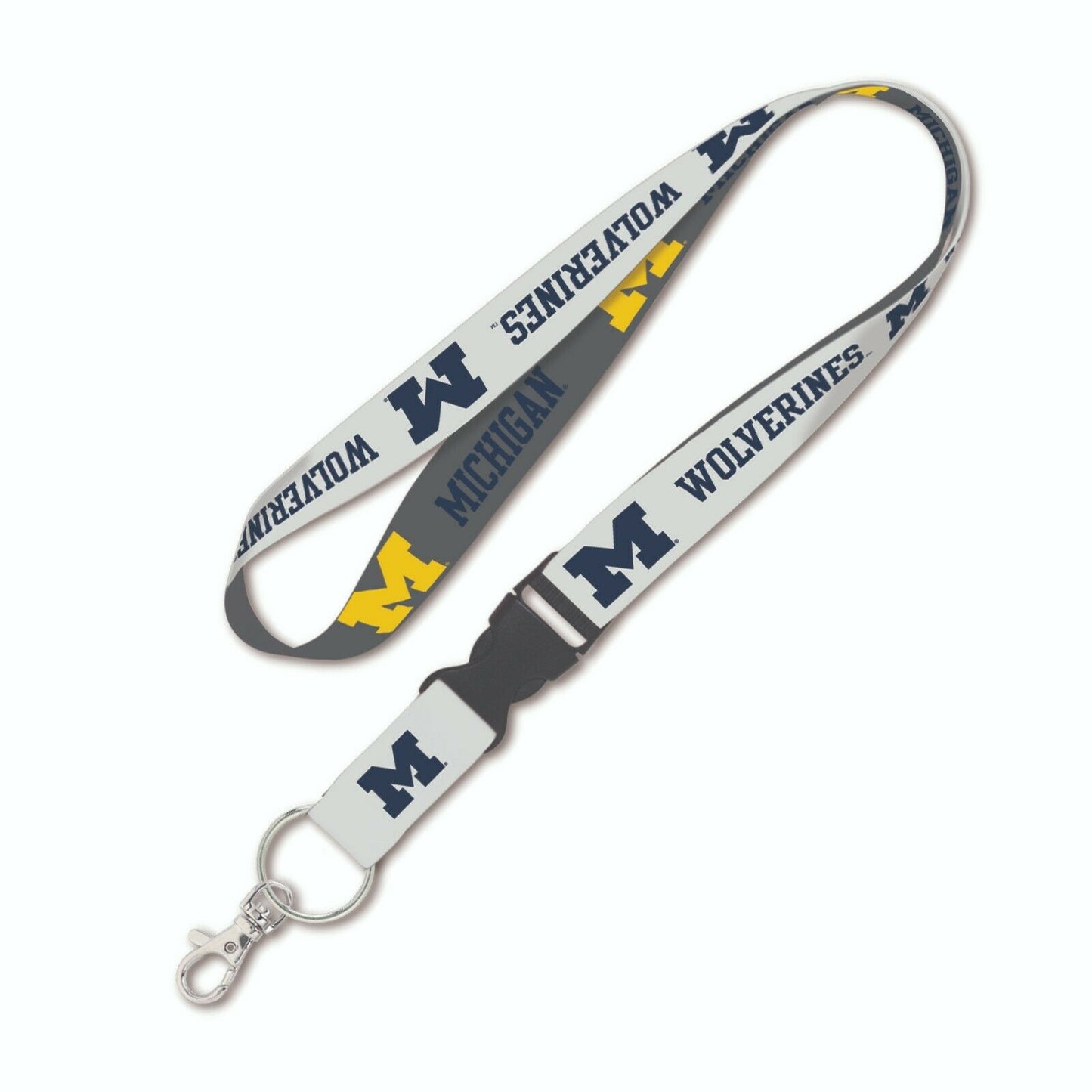 Michigan Wolverines Lanyard W/ Detachable Buckle 1"