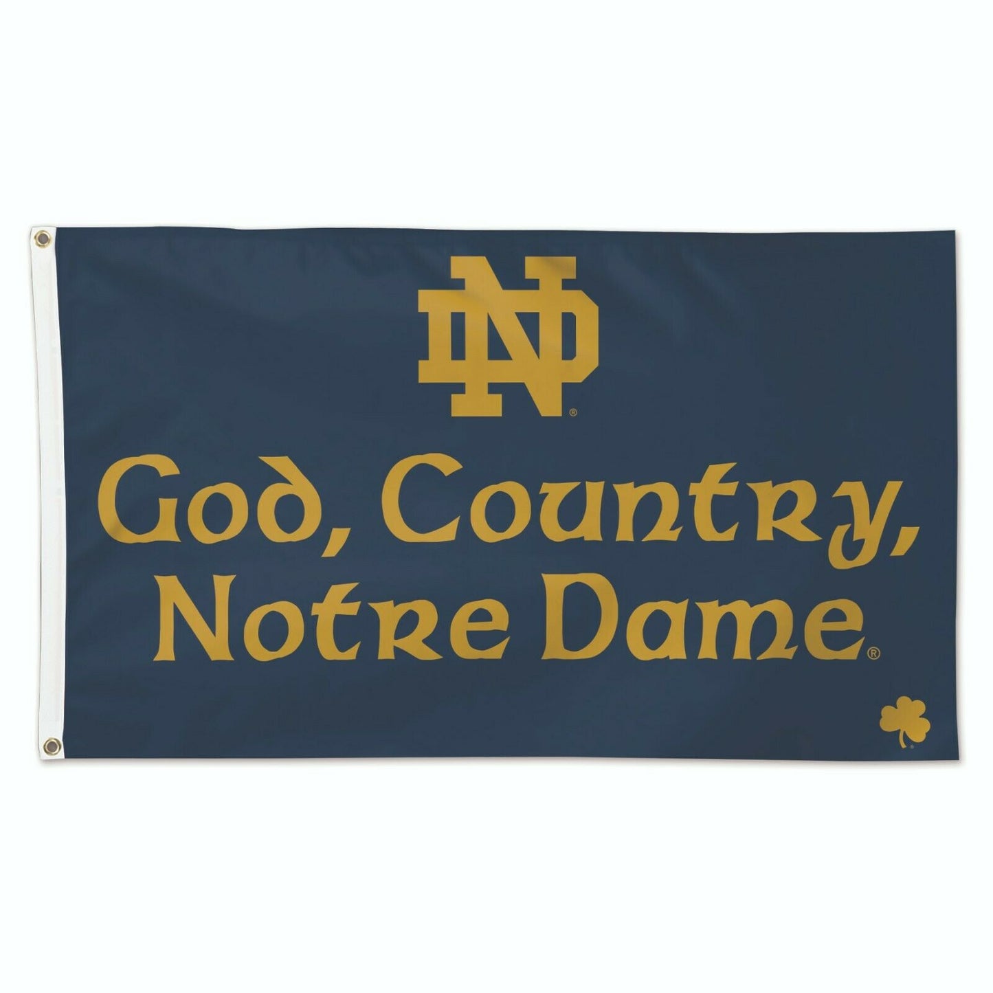 Notre Dame Fighting Irish God, Country, Notre Dame Flag 3 x 5 Foot